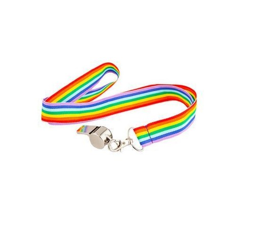 New whistle rainbow lanyard - new,
