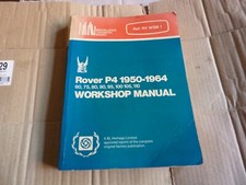 ROVER P4 Workshop manual.     60 to 110 models.  BL heritage issue.