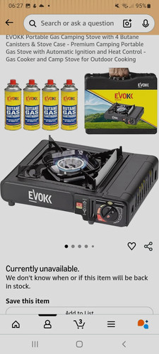 Evokk portable burner gas - burner,