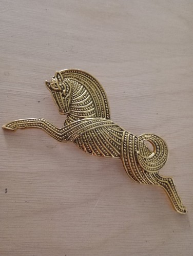 Massive 5cm gold tone - massive, 9.5cm