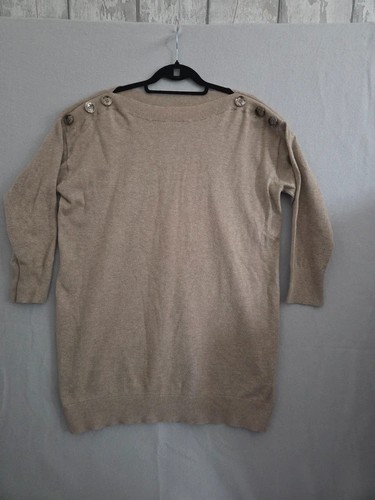 Evans beige button shoulder - evans,