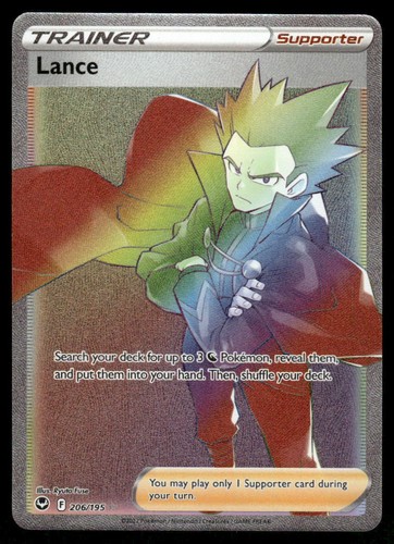 Pokemon cards lance 206 195 - pokemon,