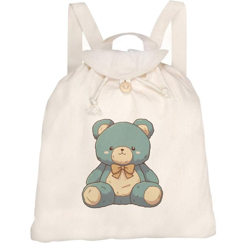 Blue teddy bear sitting - bear, sitting'
