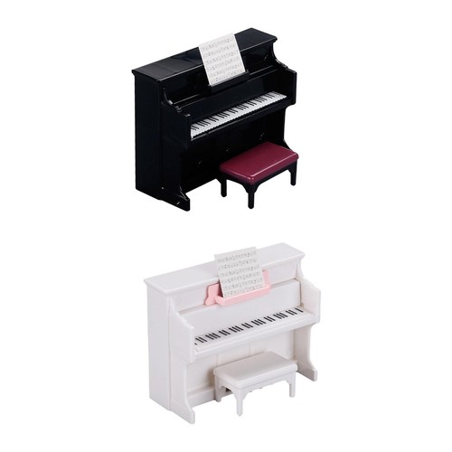 Dollhouse piano with stool - dollhouse,