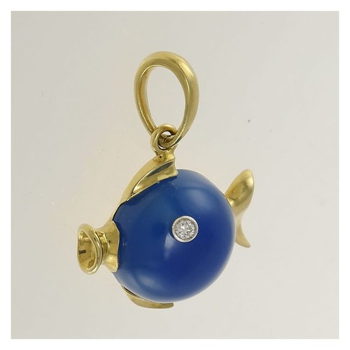 Damiani pendant little fish - pendant,,