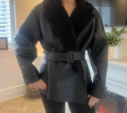 Leather jacket coat in - leather,