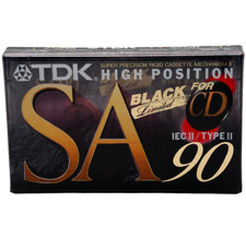 TDK SA 90 BLACK LIMITED CHROME