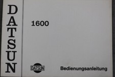 Datsun 1600 - Owners Manual -