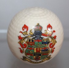 WWI SWAN CRESTED CHINA WAR A.D 1914 EDITION GOLF BALL CANADA CREST