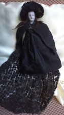 6" Bisque Shoulder-Head Doll's House Antique Doll with Cloth Body circa 1880