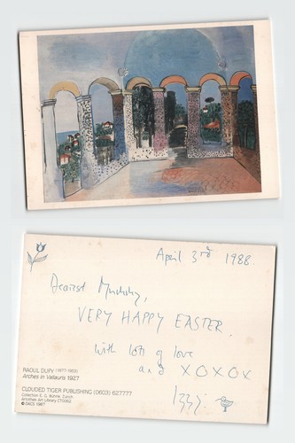 Vintage postcard raoul dufy - postcard,