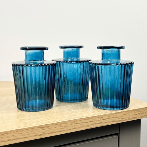 Vintage glass bud vase set - glass,