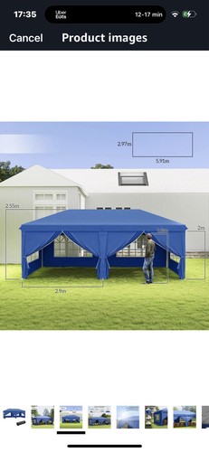 Pop gazebo marquee 3x6m - pop, up