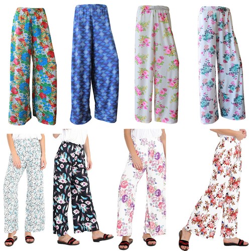 Womens printed palazzo wide - womens,