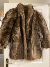 Vintage Real Raccoon Women Fir