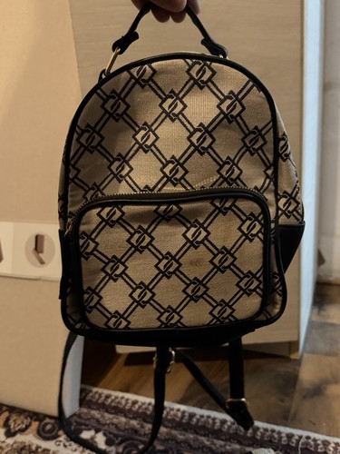 Beige black monogram canvas - beige/black,
