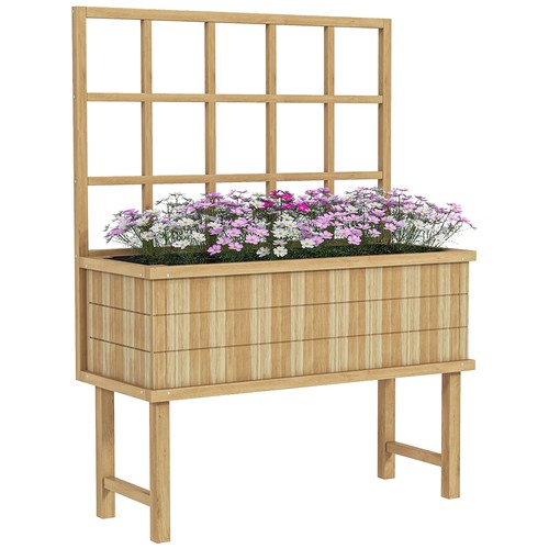 Outsunny wood raised - wood,