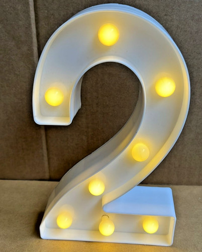 Light numbers led marquee - numbers, 2