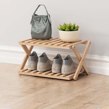 Glsety 2 Tier Bamboo Shoe