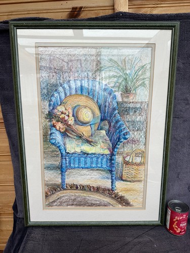 Lovely large framed lloyd loom - lovely,