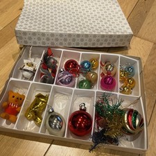 Vintage Mixed Xmas Decorations Baubles