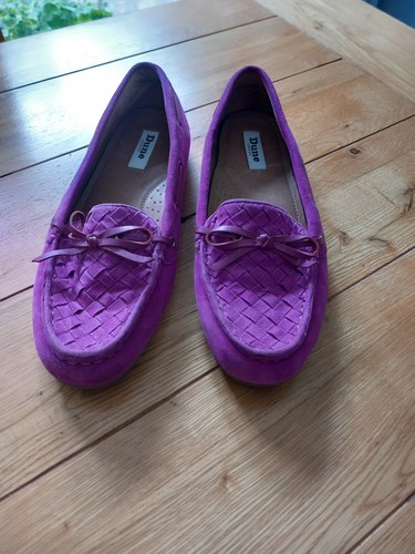 Dune pink suede loafers - dune, size
