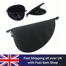 Handgun Pistol Bag Soft Padded Carry Case Storage Pouch Pocket Zipper Portable