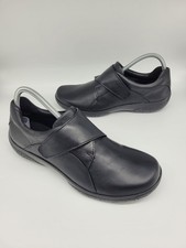 Hotter black Leather ladies Shoes Sugar II Ortholite Uk Size 6.5 New 