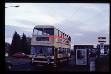 35mm SLIDE  (2)  COLCHESTER LEYLAND AN68A BUS NO 87 REG MEV 87V