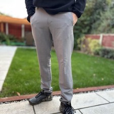 Adidas Grey Joggers Men's Waist Size 32" Sports Bottoms Running Jogging Bottoms