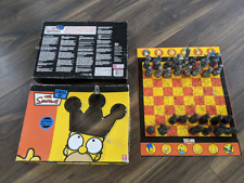 The Simpsons Antiqued Metal-Style  Chess Set  (2005)  - INCOMPLETE
