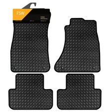For Audi A4 2008-2015 Fully Tailored 3mm Heavy Duty Rubber Car Floor Mats 4 Clip