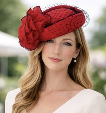Vintage 1920s red hat - 1920s,