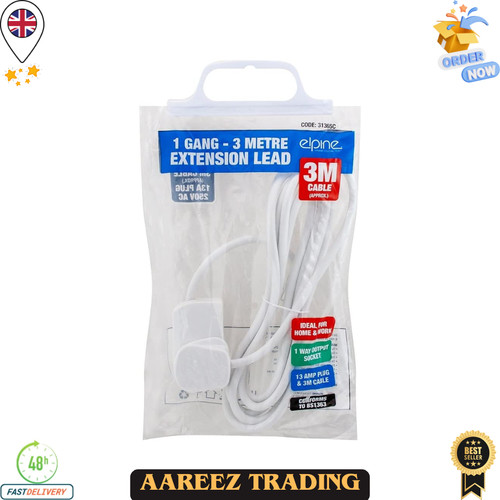 Extension lead electric - 3m,