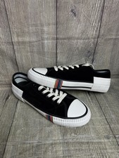 Paul Smith Kolby Mens Shoes Black With Stripes Trainers UK 10 Brand New 10uk