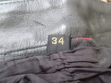 Kett Black Cowhide Bike Leather Trousers In Need Of Attention & Cleaning. 34.