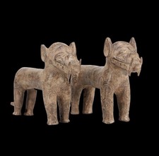 An Old Pair of Benín Bronze