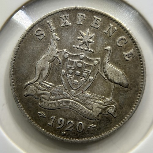 1920 sixpence coin - -, fine