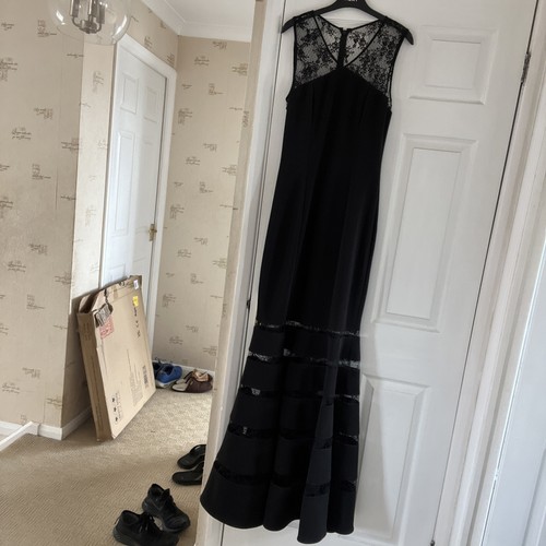Black evening dress - evening,