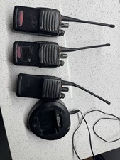 3x Motorola VX-451 PORTABLE TWO-WAY RADIOs And Charging Station 