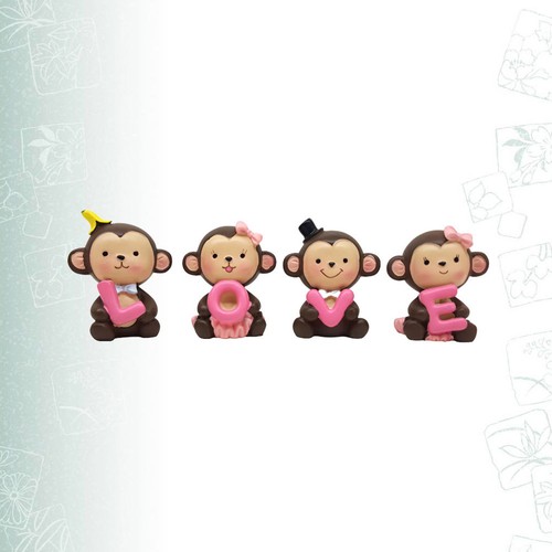 Resin monkey decoration - decoration, with
