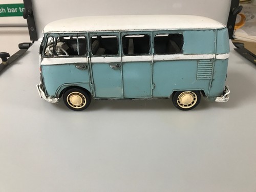 Blue white tin metal - blue,