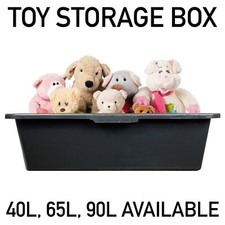 Children's Toy Storage Box, Plastic Storage Tub / Crate / Container, 40L-90L 