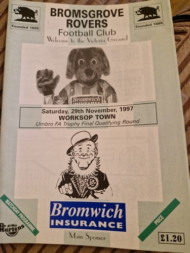 Bromsgrove rovers worksop - rovers,