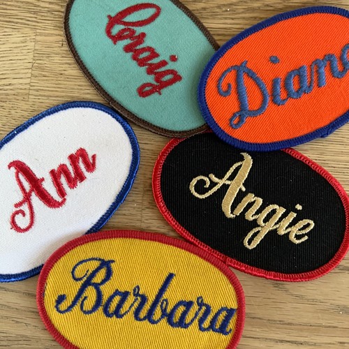 Vintage sew patch badge - patch,