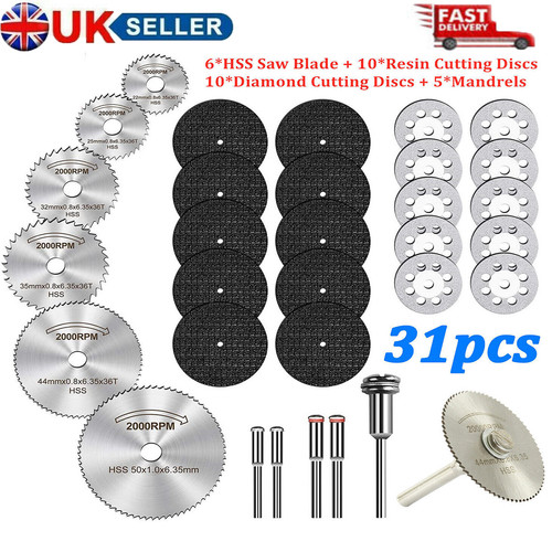 31pcs diamond cutting - diamond, discs