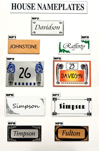 House sign plaque personalised - sign,