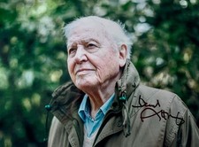 David Attenborough Hand Signed