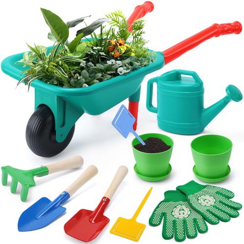 Cute stone kids gardening set - stone,