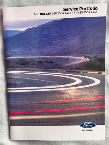 Ford service book stamped - ford,